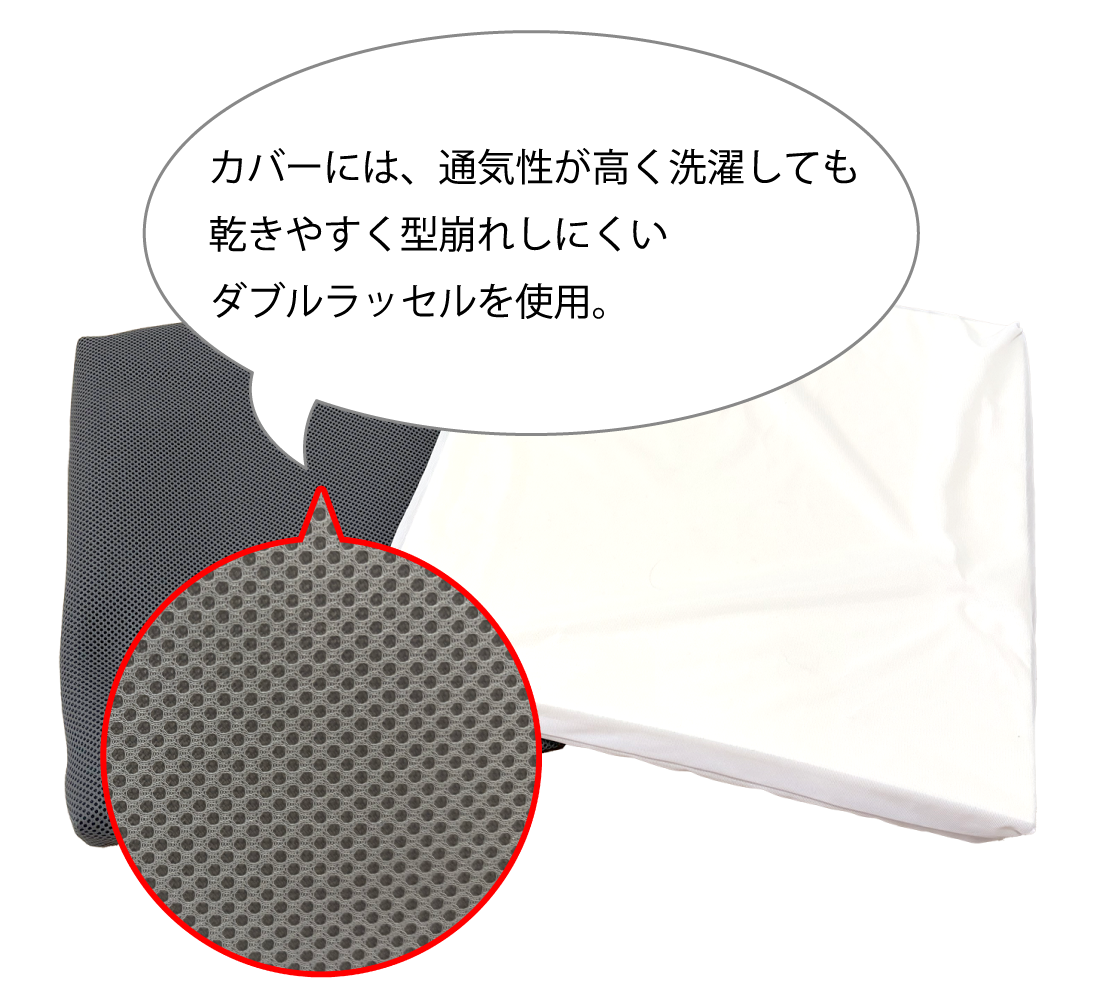 カバーにダブルラッセルを使用